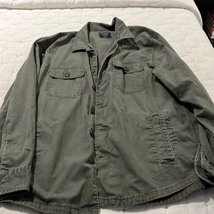 Men’s Abercrombie & Fitch Olive Green Shirt Jacket! Size XL.